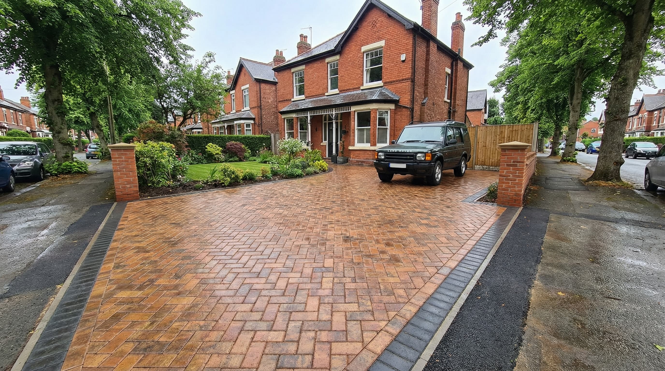 Professional block paving driveway installation by Active Driveways