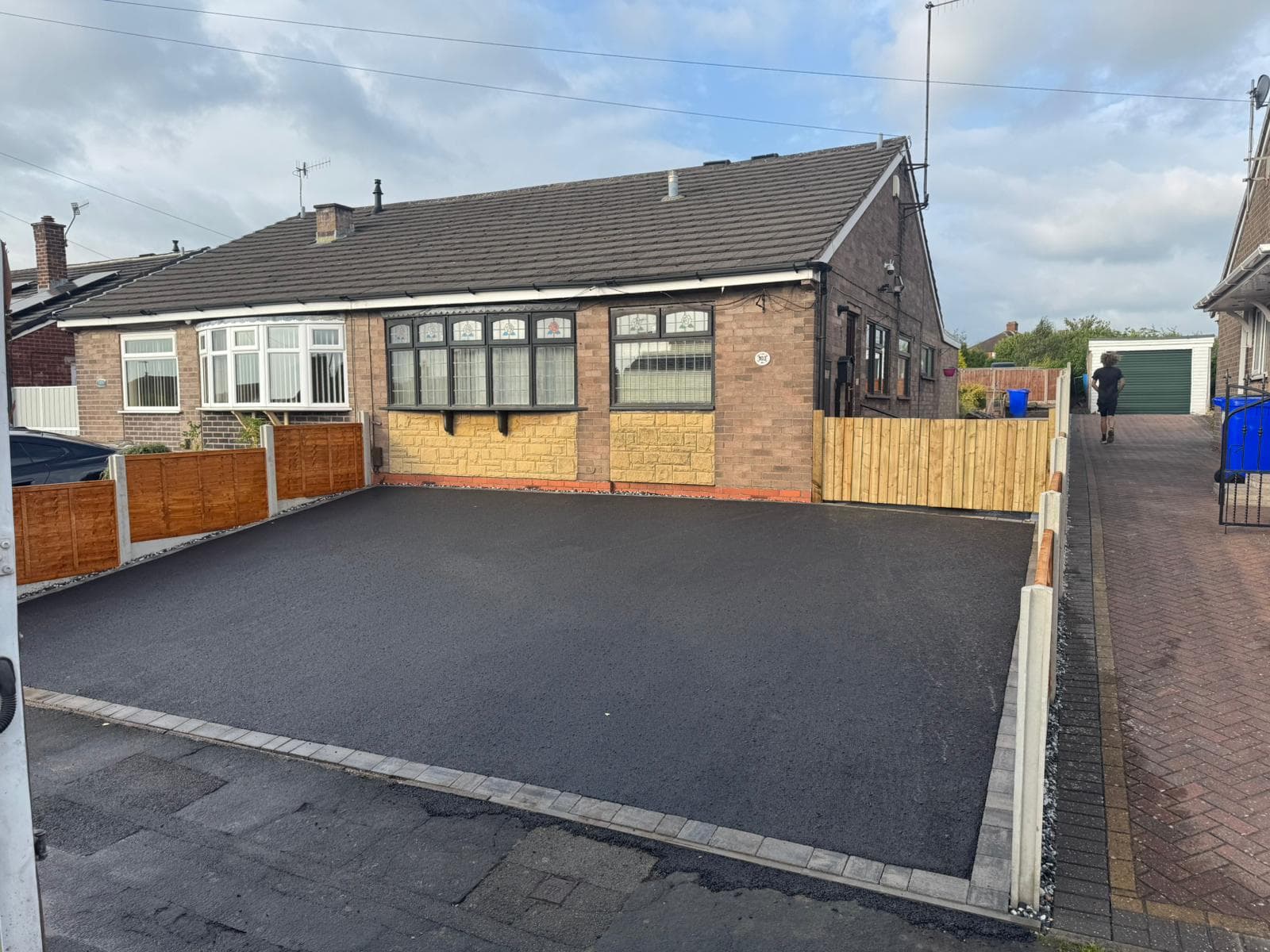 Full Property Tarmac & Fencing for Elderly Homeowner in Bradley, Staffordshire by Active Driveways