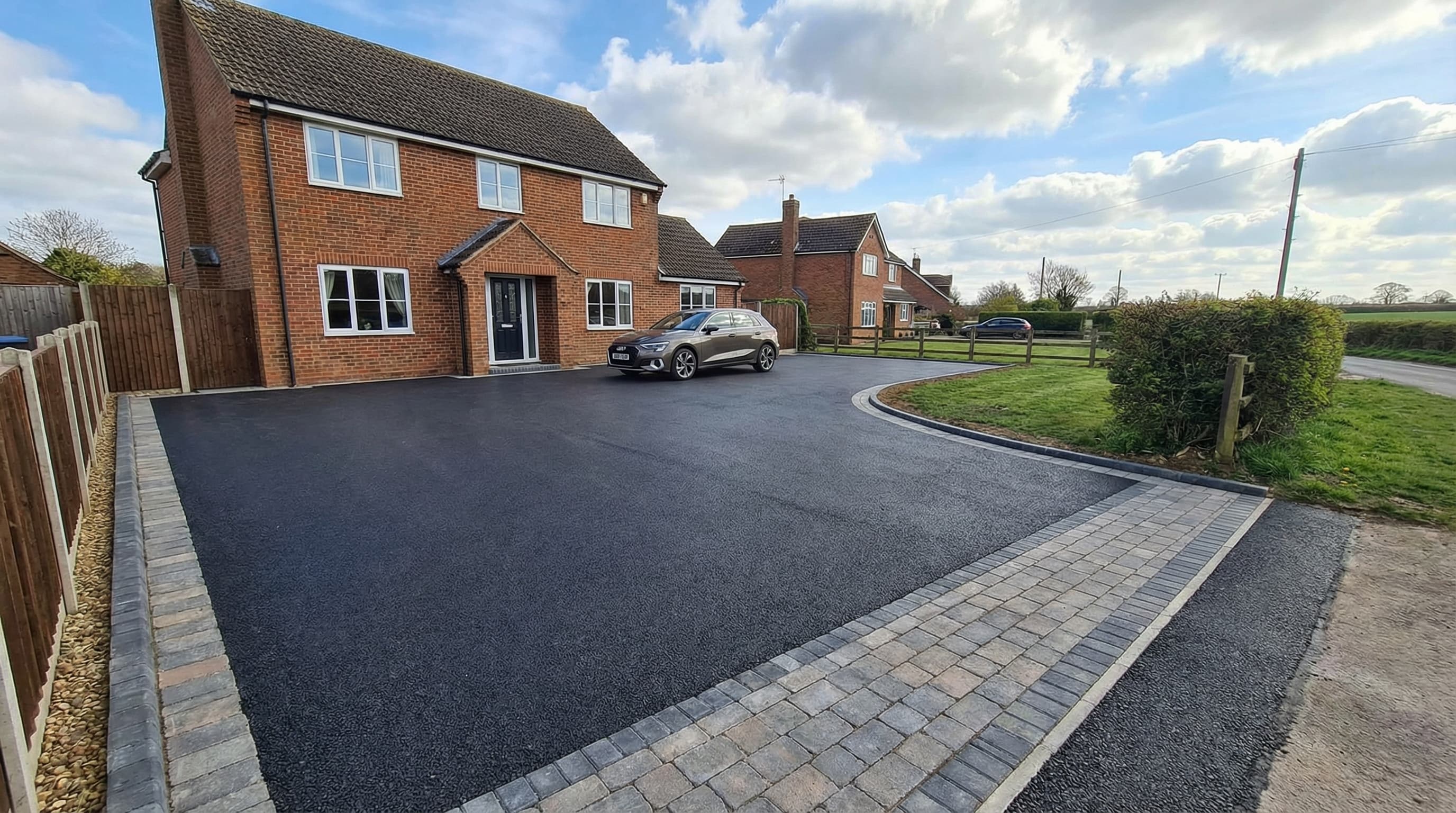 Professional tarmac driveway installation by Active Driveways